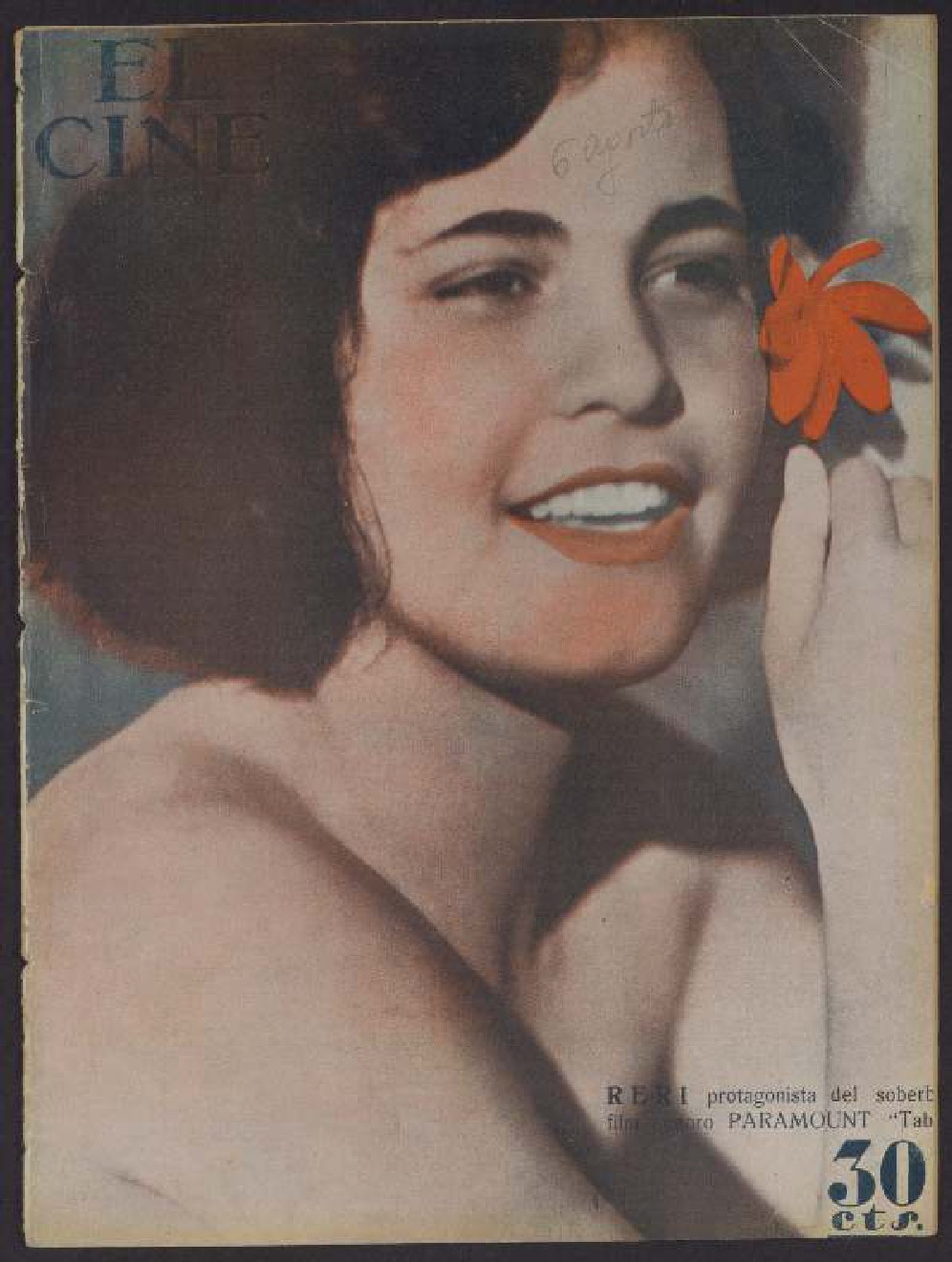 CINE | EL magazine side cover Issue 32 6 August 1931