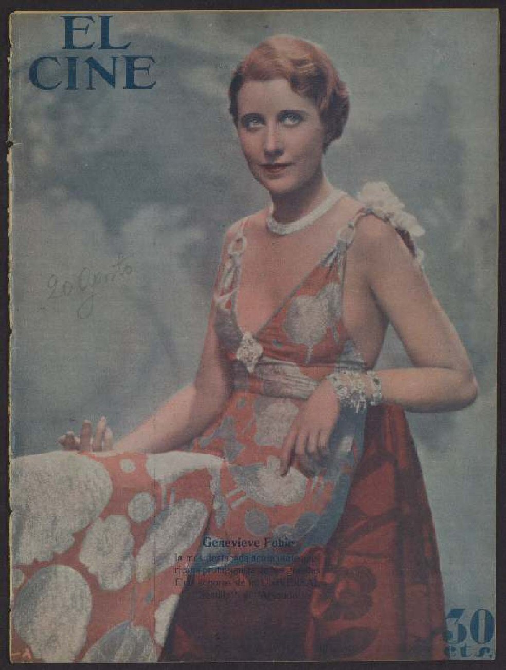 CINE | EL magazine side cover Issue 34 20 August 1931