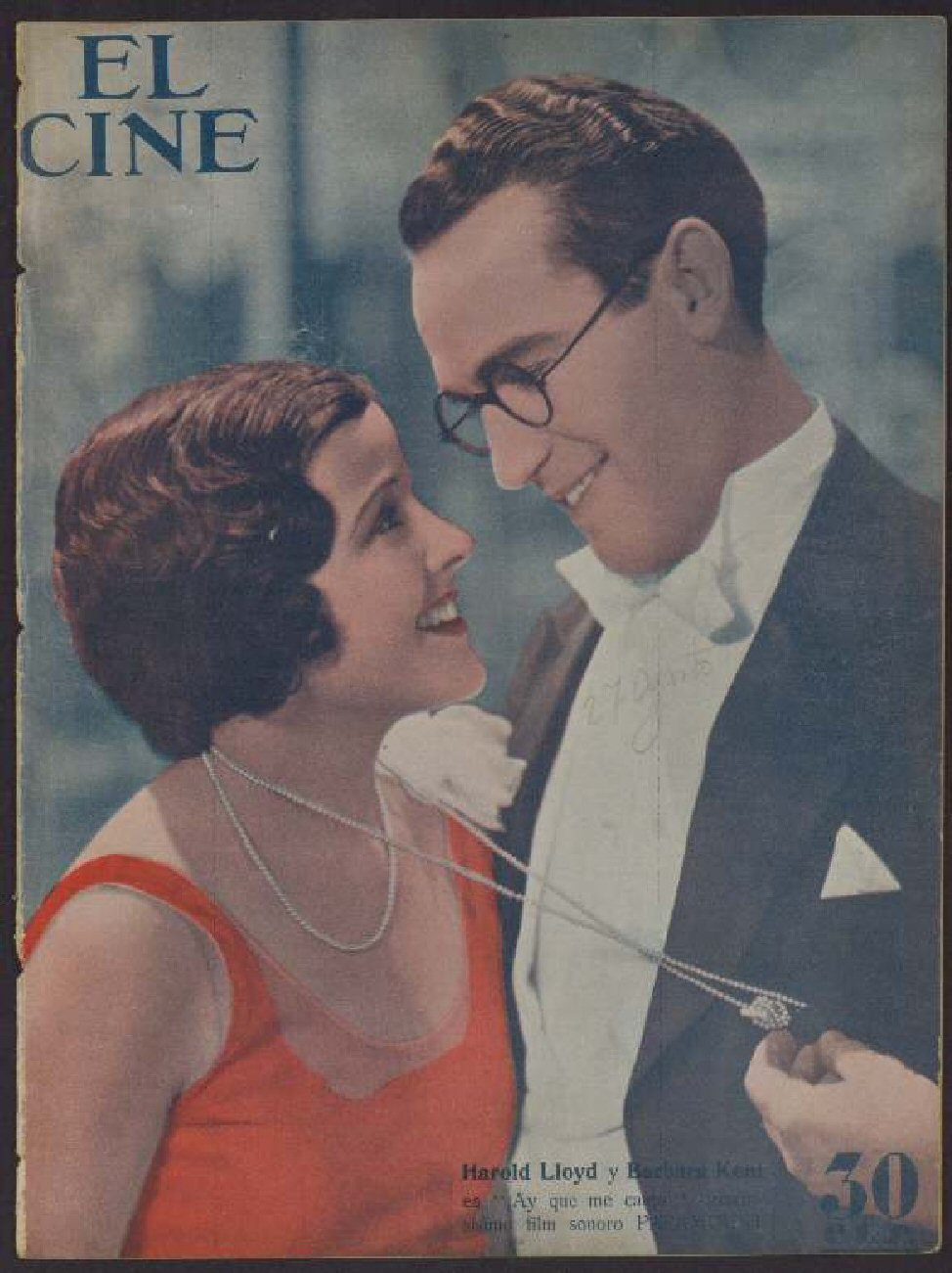 CINE | EL magazine side cover Issue 35 27 August 1931