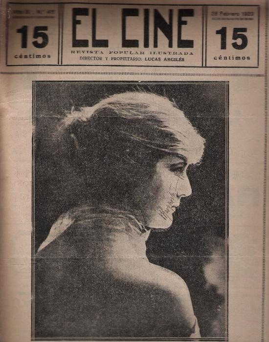CINE | EL magazine side cover Issue 411 19 February 1920