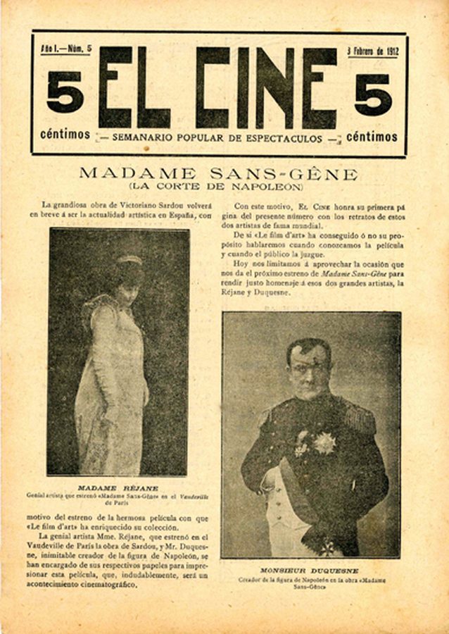 CINE | EL magazine side cover Issue 5 3 February 1912