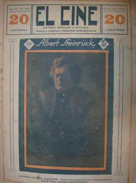 CINE | EL magazine side cover Issue 595 6 September 1923