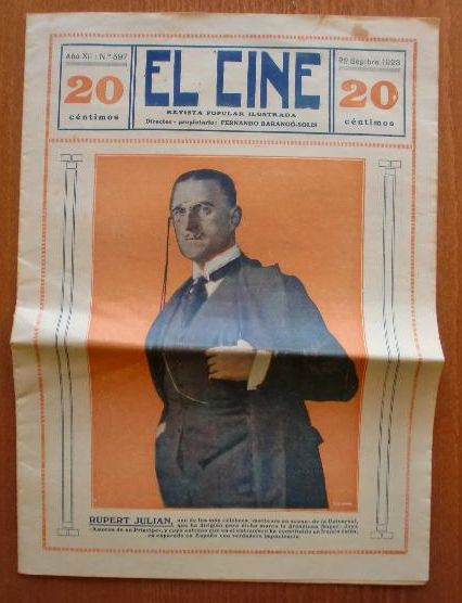 CINE | EL magazine side cover Issue 597 20 September 1923