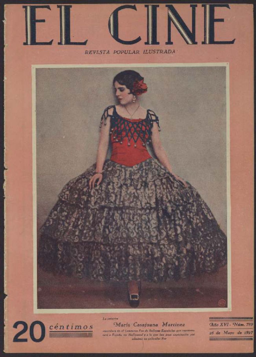 CINE | EL magazine side cover Issue 789  1927