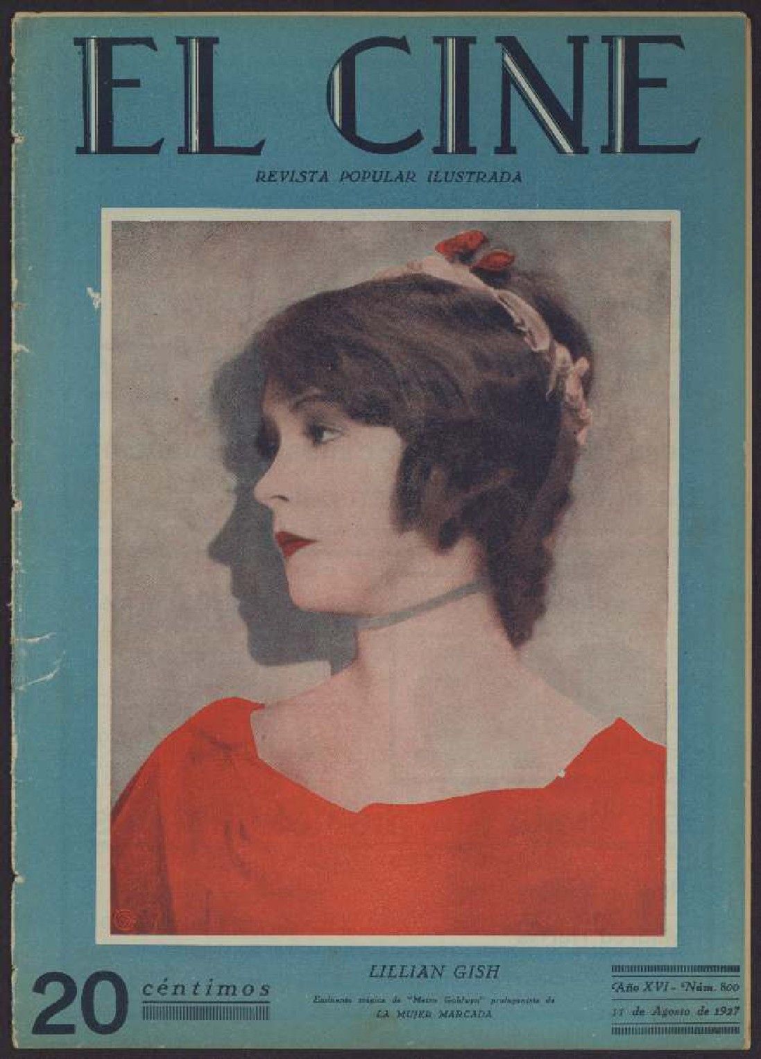 CINE | EL magazine side cover Issue 800  1927