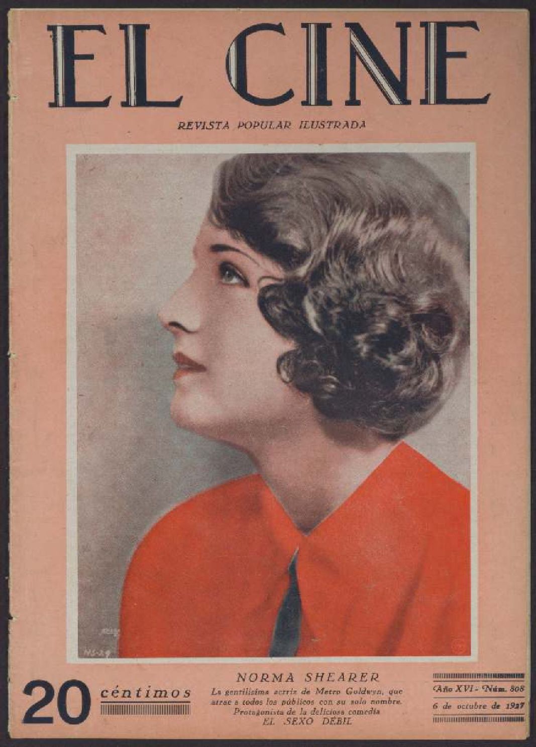 CINE | EL magazine side cover Issue 808  1927