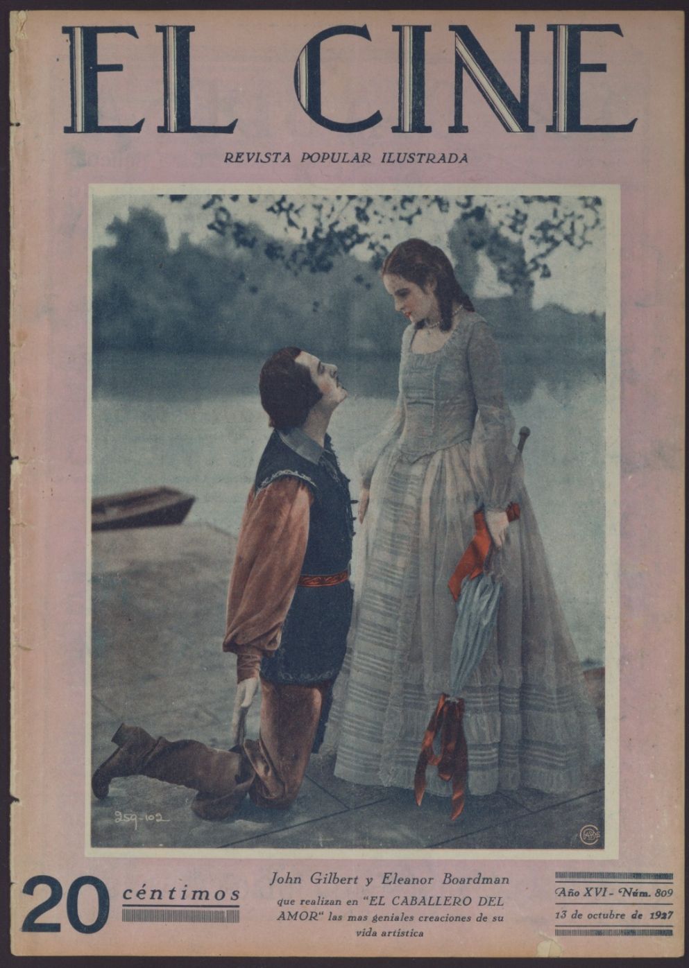 CINE | EL magazine side cover Issue 809  1927