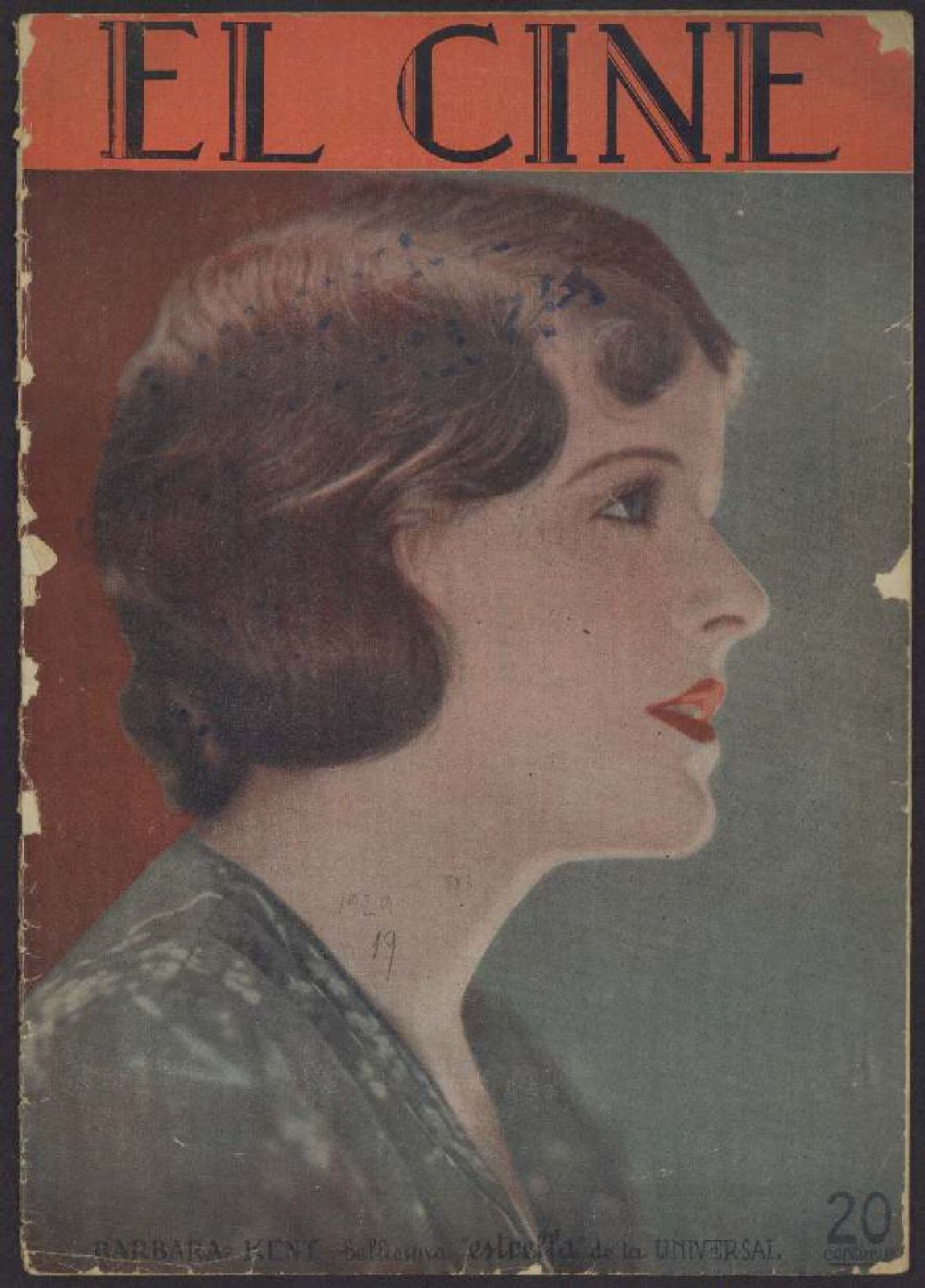 CINE | EL magazine side cover Issue 883 7 March 1929