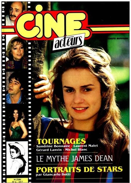 CINE ACTEURS magazine side cover Issue 6  1984