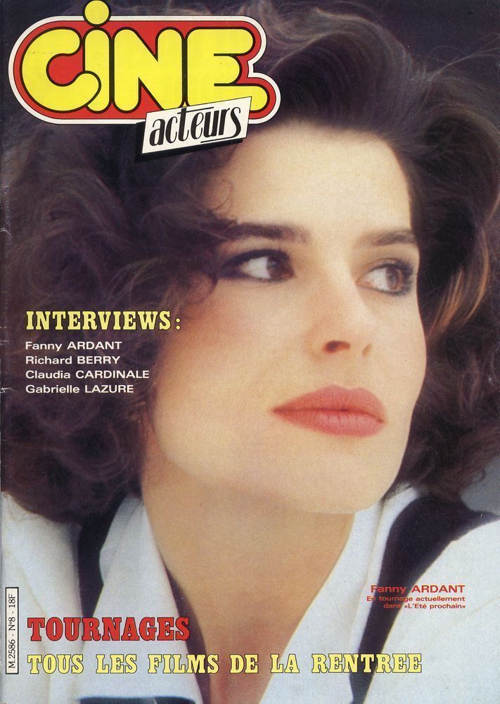 CINE ACTEURS magazine side cover Issue 8 September 1984