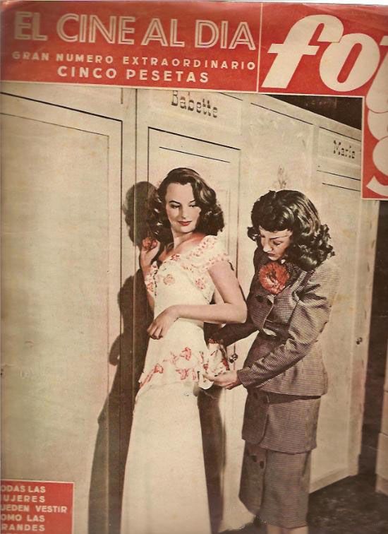 CINE AL DIA | EL magazine side cover 13 December 1947