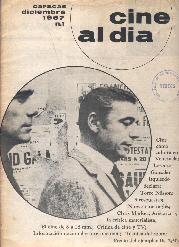 CINE AL DIA magazine side cover Issue 1 December 1967