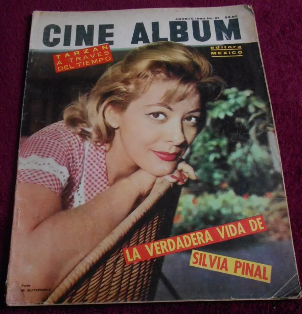 CINE ALBUM magazine side cover Issue 21 August 1960
