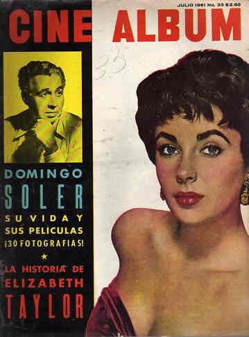 CINE ALBUM magazine side cover Issue 33 July 1961