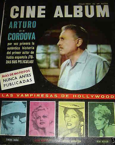 CINE ALBUM magazine side cover Issue 44 July 1962