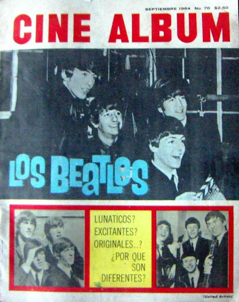 CINE ALBUM magazine side cover Issue 70 September 1964