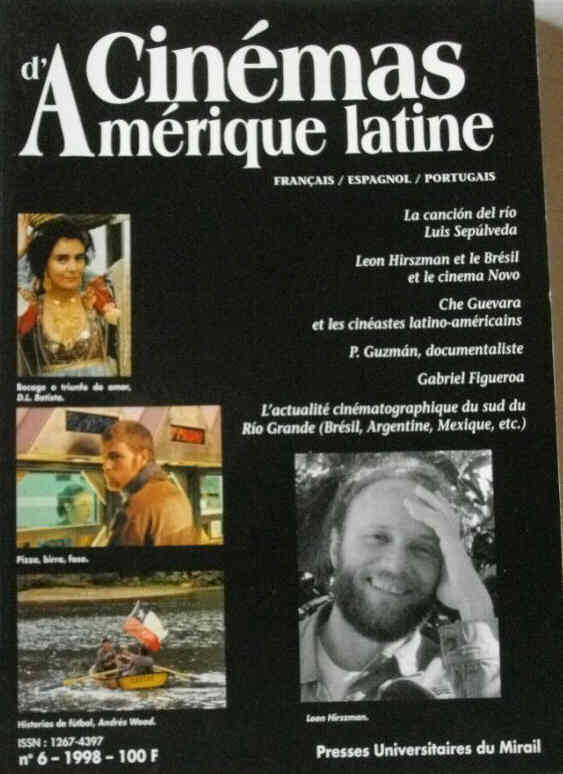 CINEMAS D AMERIQUE LATINE magazine side cover Issue 6  1998