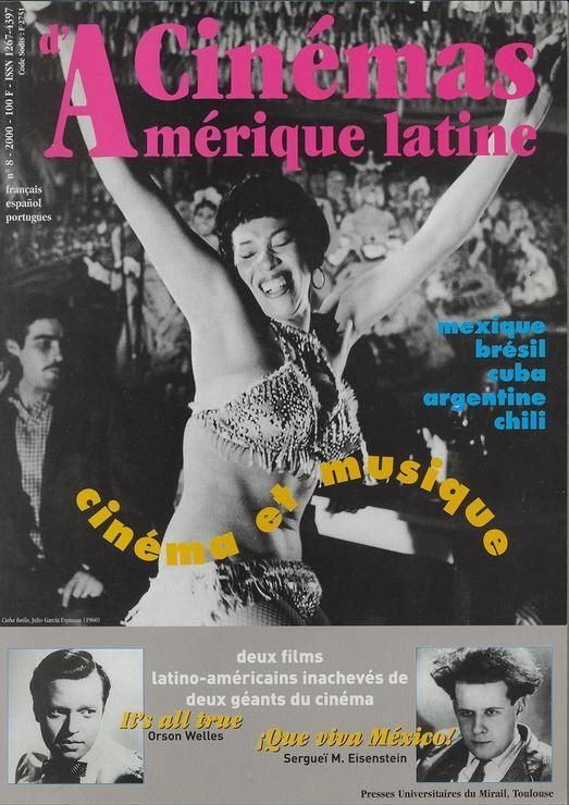 CINEMAS D AMERIQUE LATINE magazine side cover Issue 8  2000