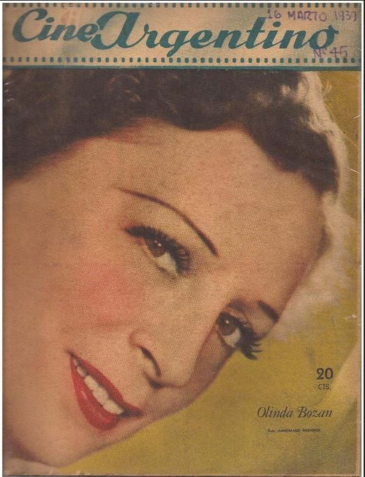 CINE ARGENTINO magazine side cover Issue 45 16 March 1939
