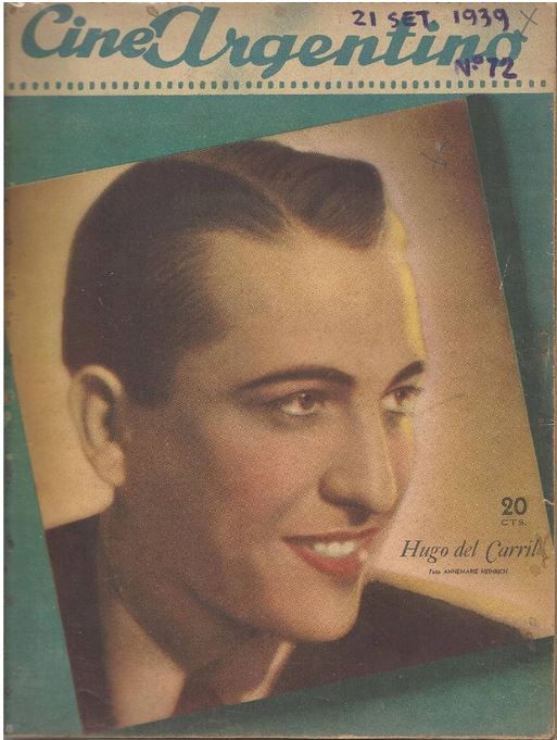 CINE ARGENTINO magazine side cover Issue 72 21 September 1939