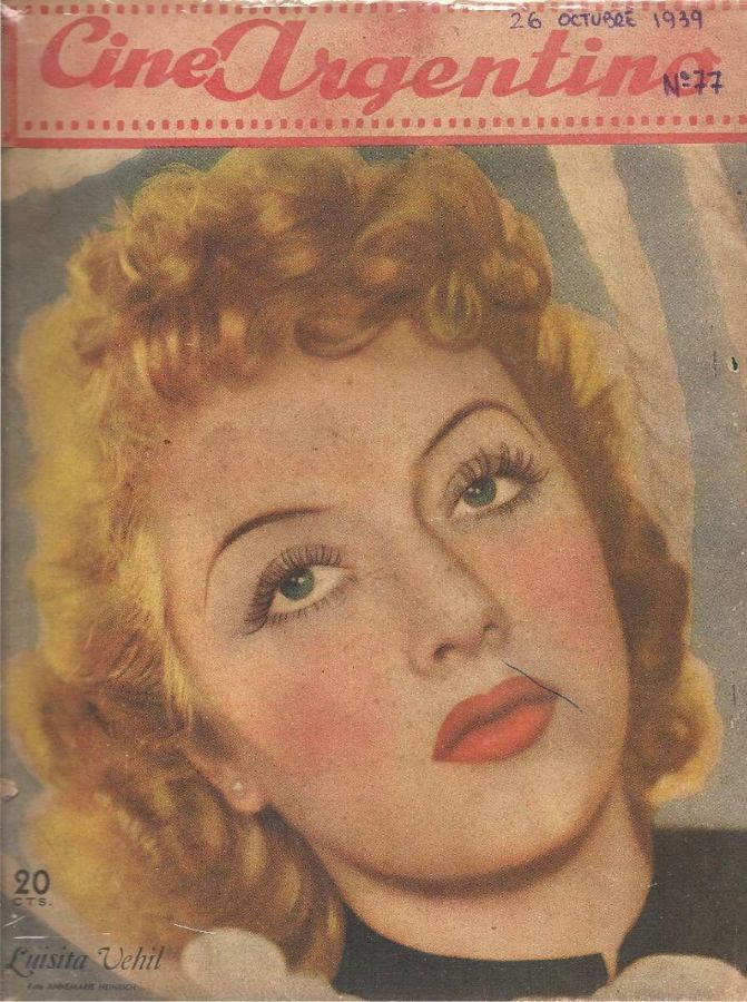 CINE ARGENTINO magazine side cover Issue 77 26 October 1939