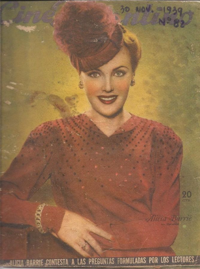 CINE ARGENTINO magazine side cover Issue 82 30 November 1939