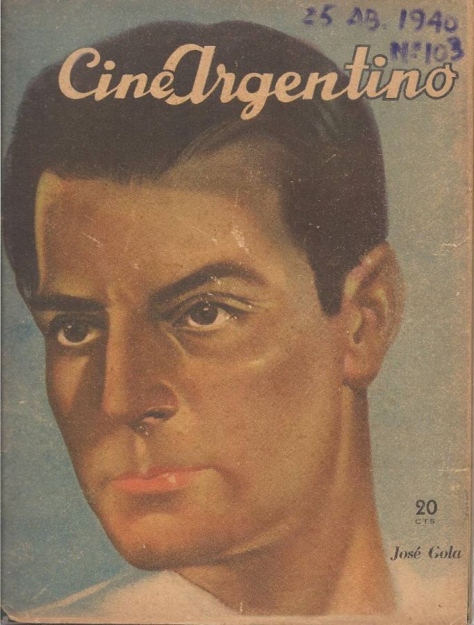 CINE ARGENTINO magazine side cover Issue 103 25 April 1940