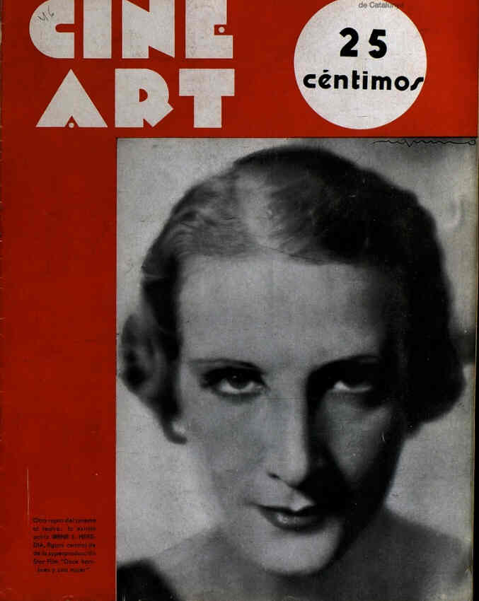 CINE ART magazine side cover Issue 46 13 December 1934