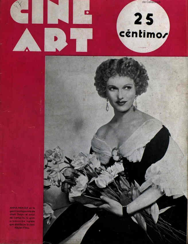 CINE ART magazine side cover Issue 47 20 December 1934