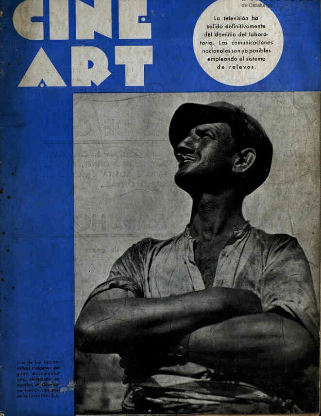CINE ART magazine side cover Issue 52 30 April 1935