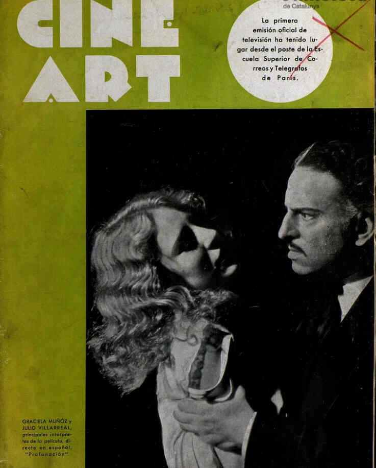 CINE ART magazine side cover Issue 53 25 May 1935