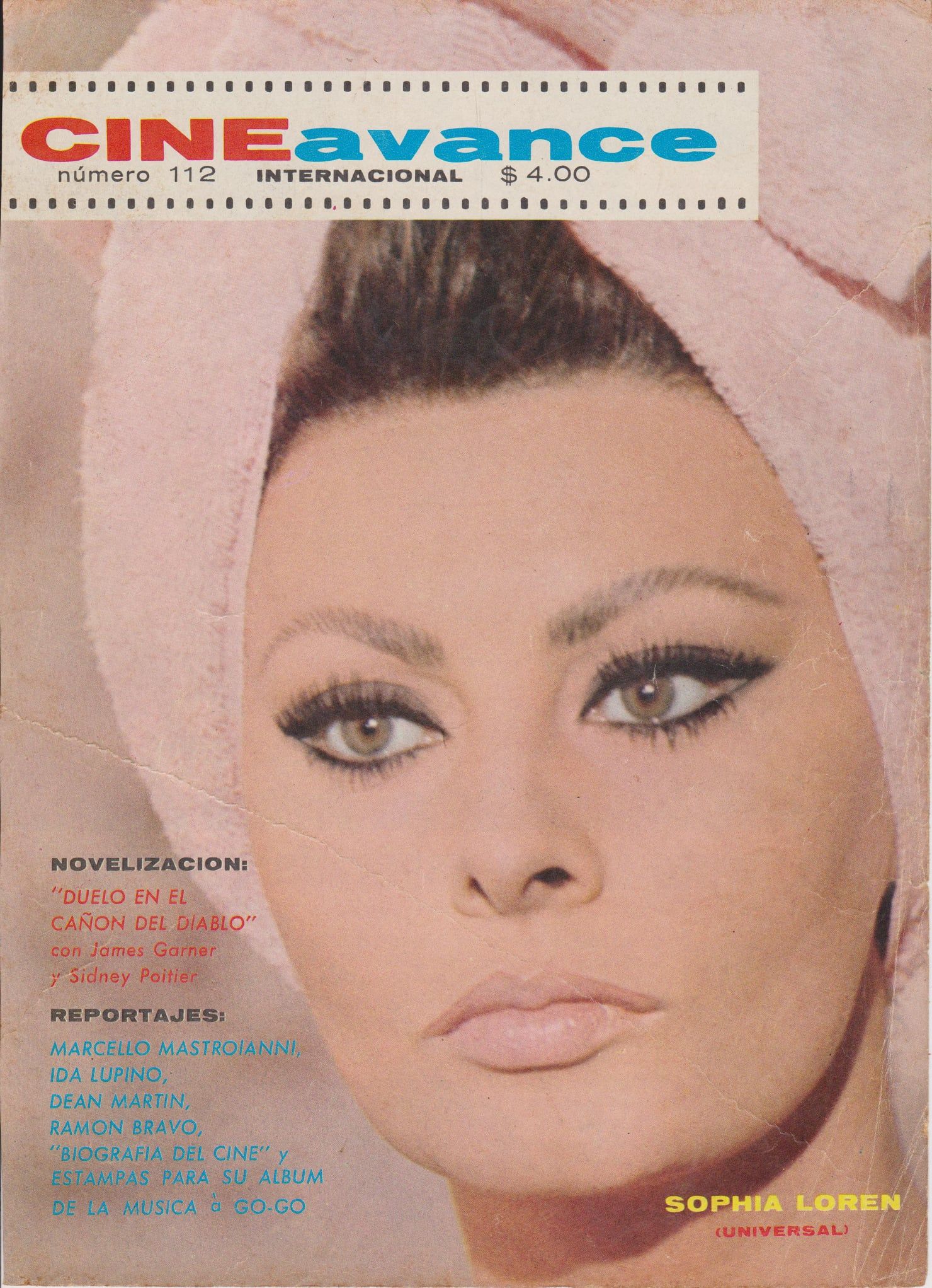 CINE AVANCE magazine side cover Issue 112  1966