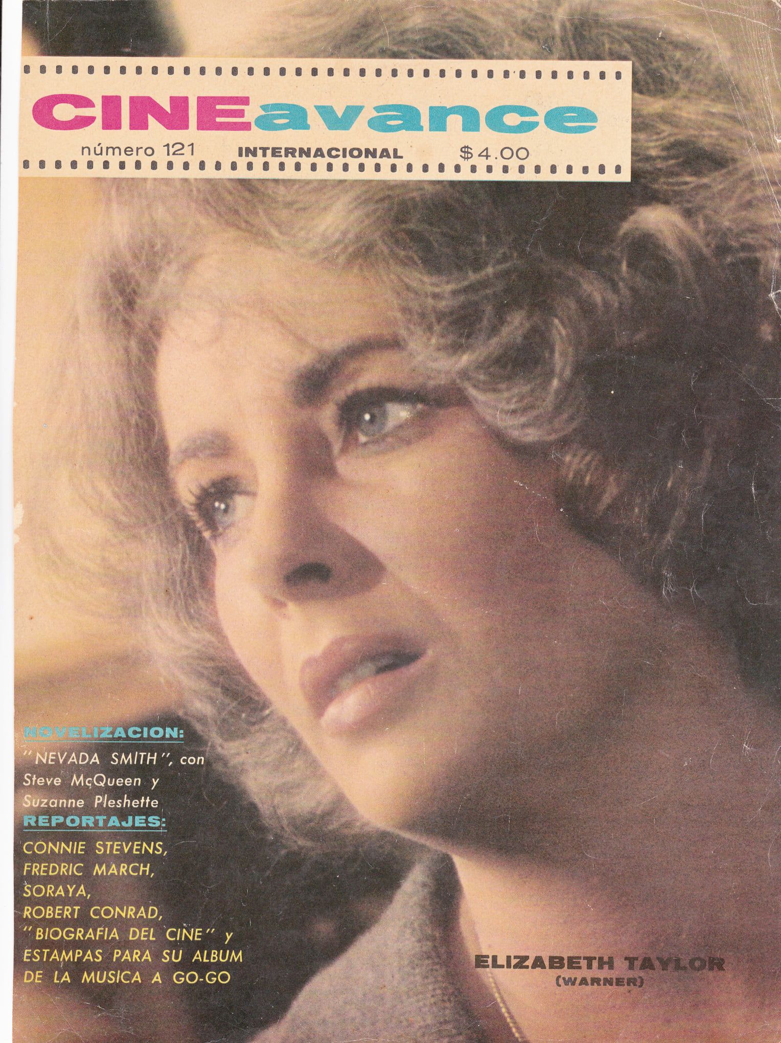CINE AVANCE magazine side cover Issue 121  1966