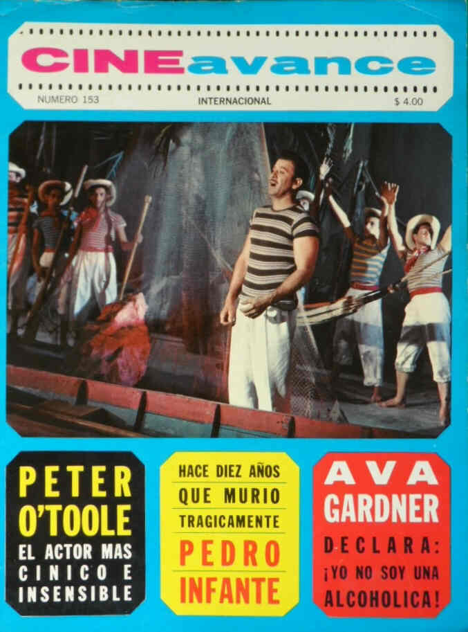 CINE AVANCE magazine side cover Issue 153  1967