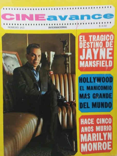 CINE AVANCE magazine side cover Issue 163  1967
