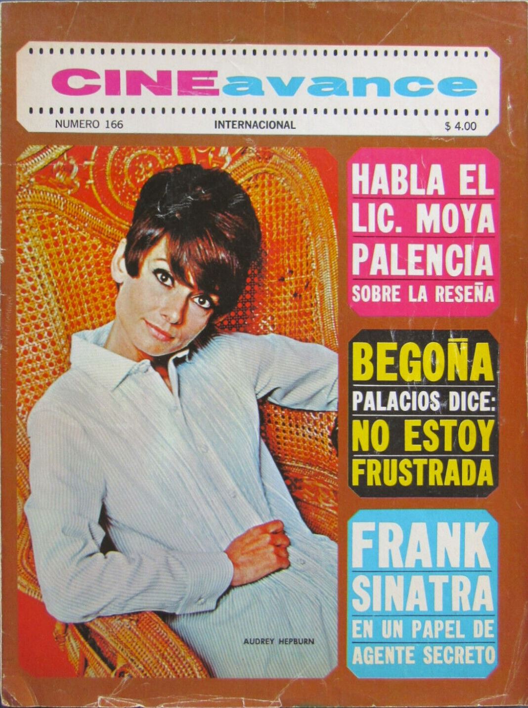 CINE AVANCE magazine side cover Issue 166  1967