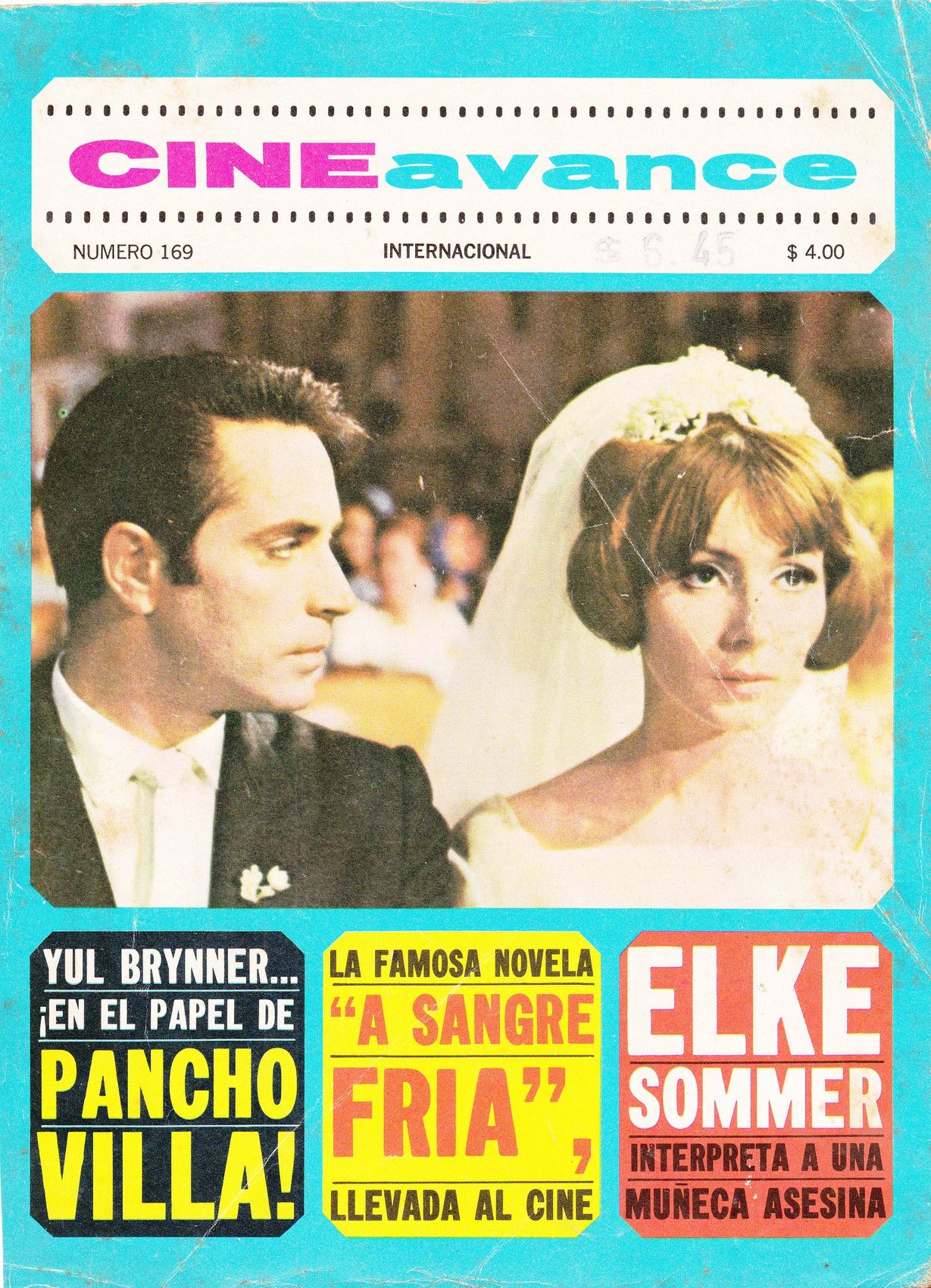 CINE AVANCE magazine side cover Issue 169  1967