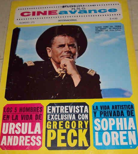 CINE AVANCE magazine side cover Issue 171  1967