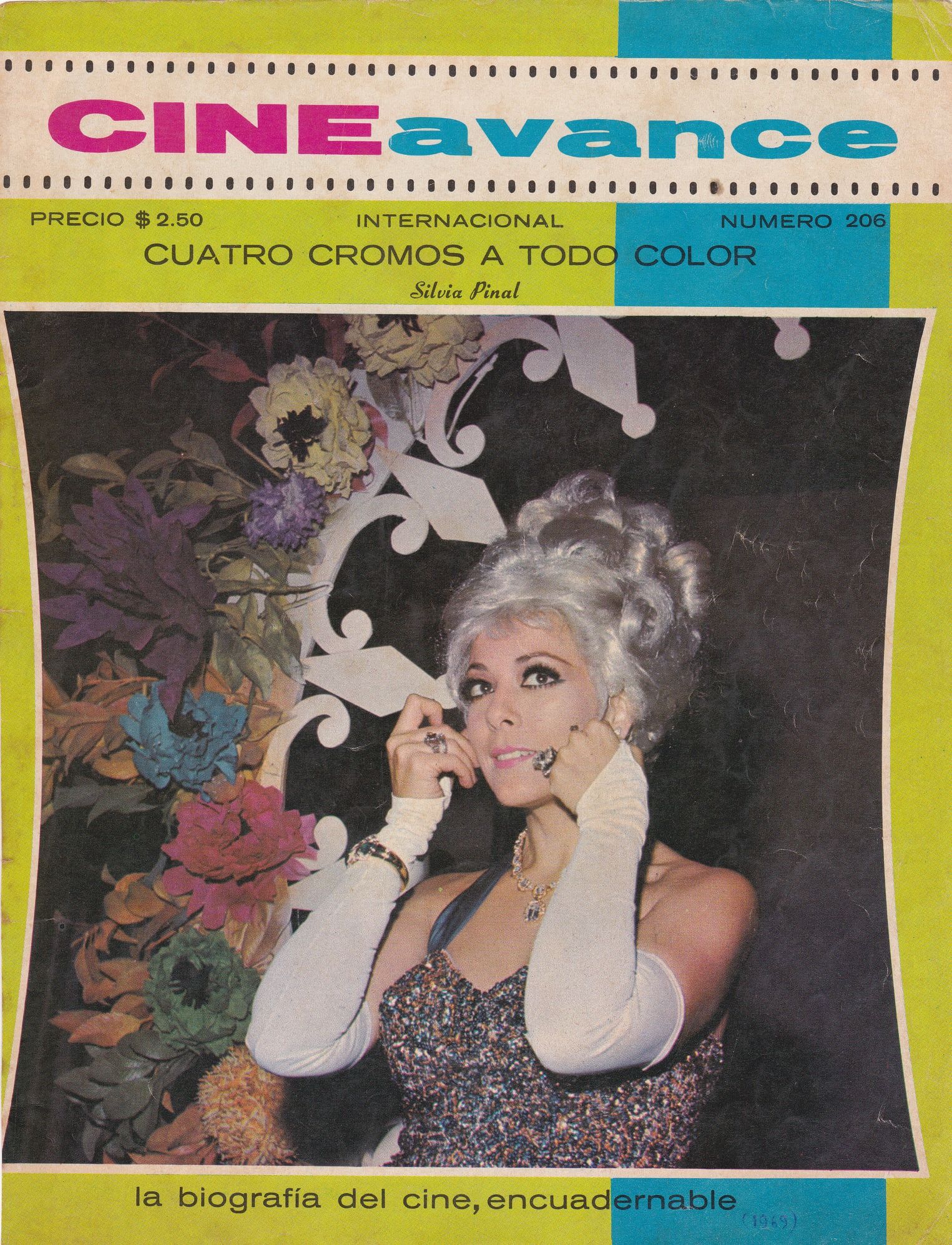 CINE AVANCE magazine side cover Issue 206  1969