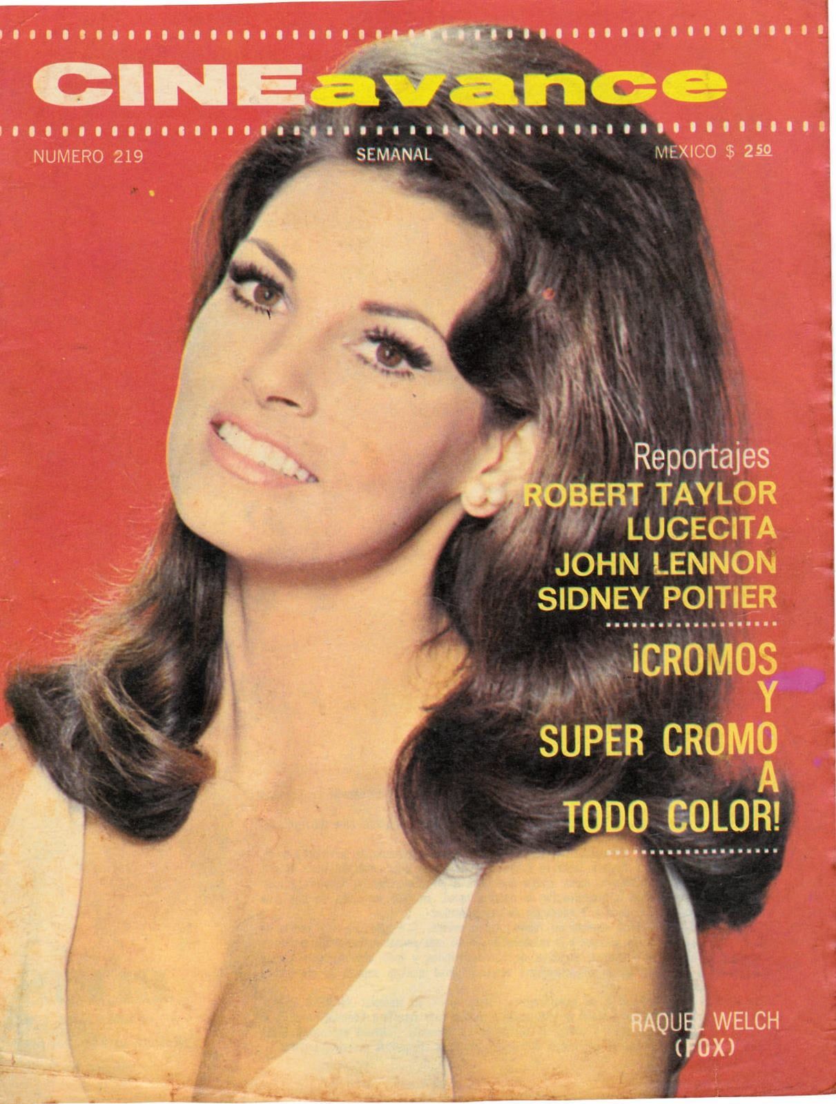 CINE AVANCE magazine side cover Issue 219  1969
