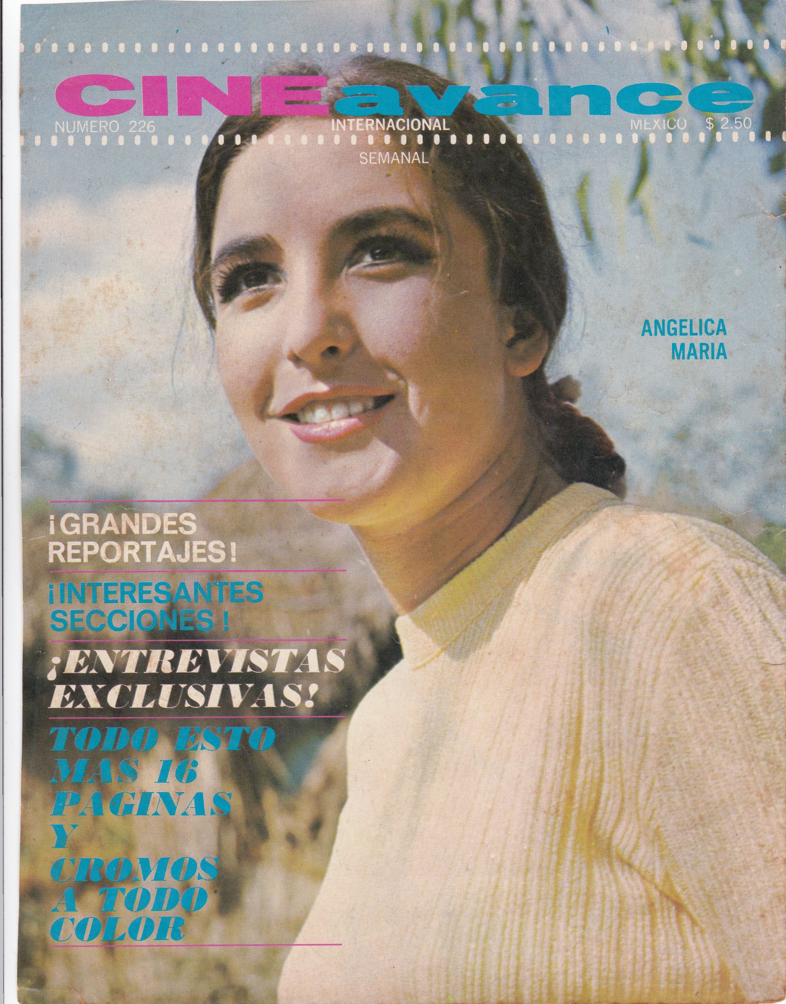 CINE AVANCE magazine side cover Issue 226  1969