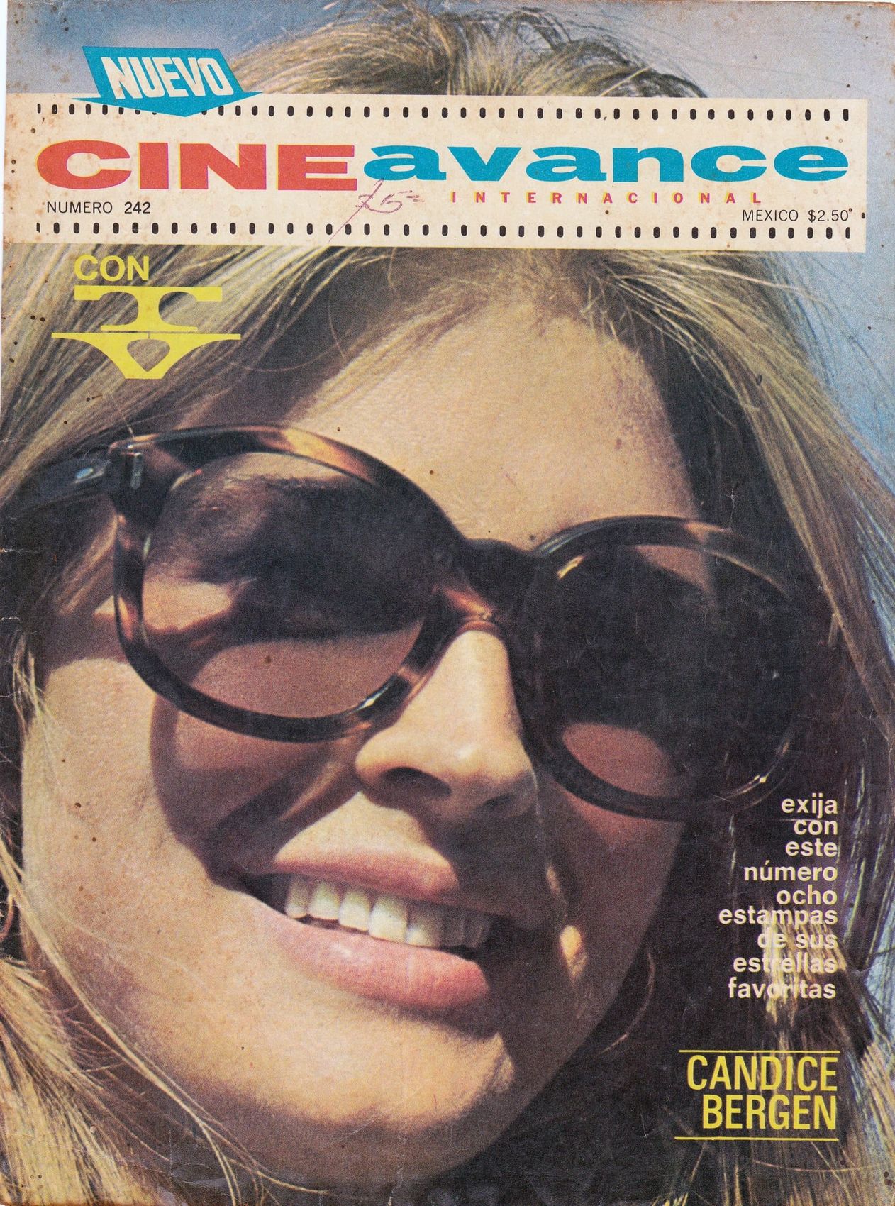 CINE AVANCE magazine side cover Issue 242  1969