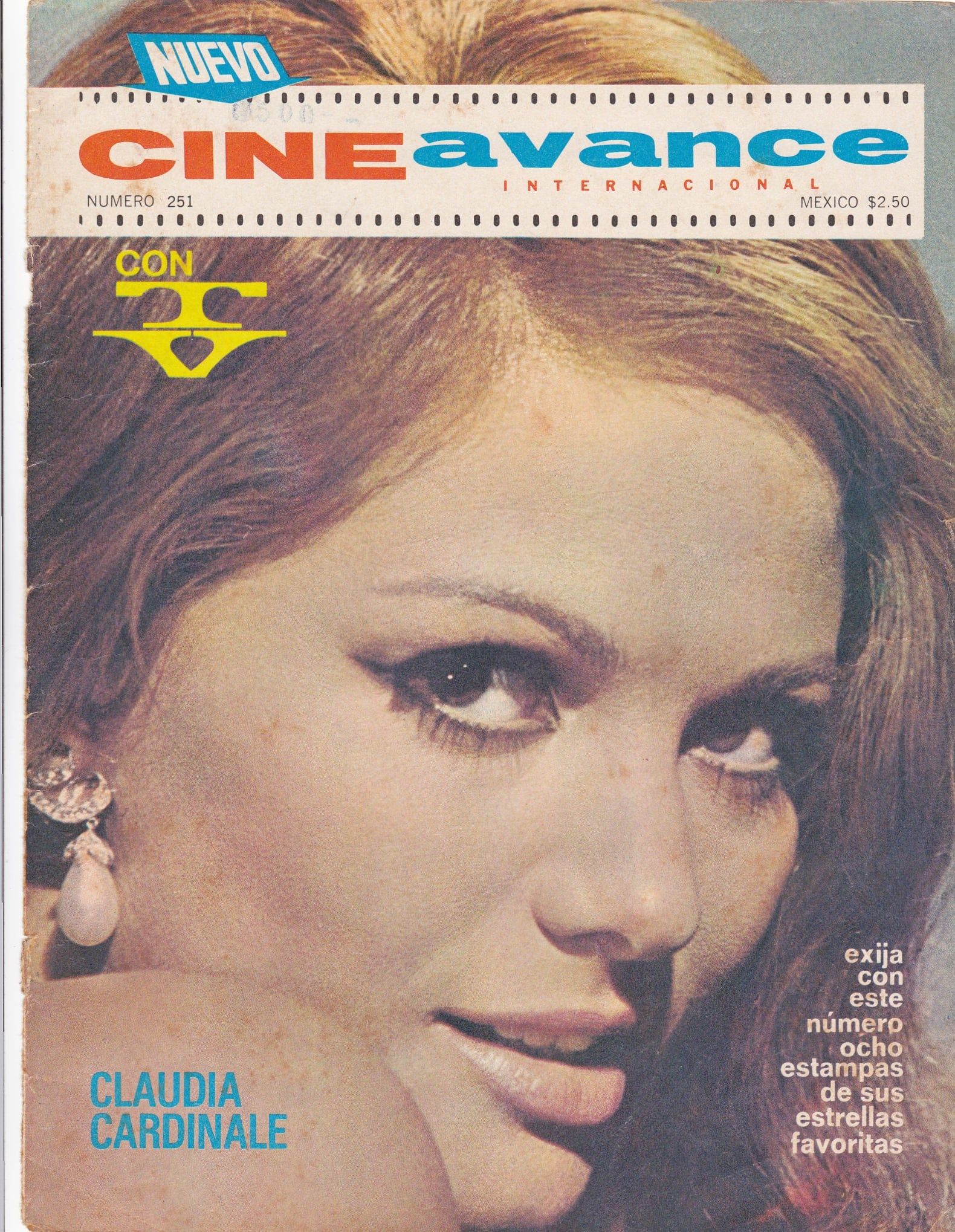 CINE AVANCE magazine side cover Issue 251  1970