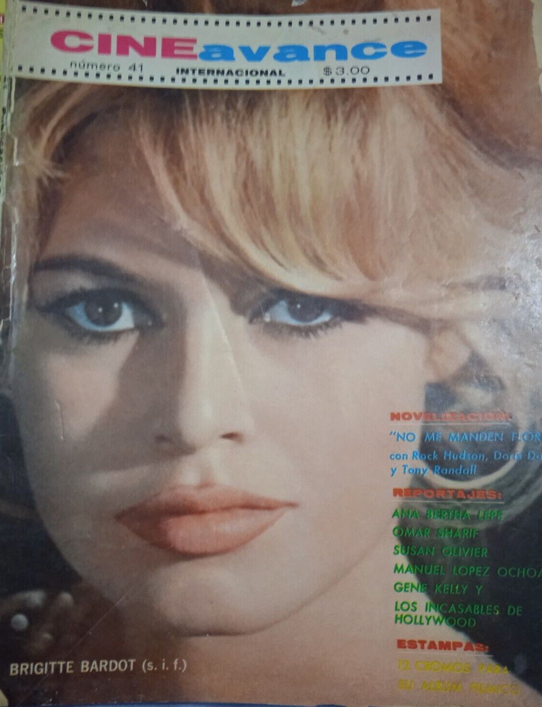 CINE AVANCE magazine side cover Issue 41  1965