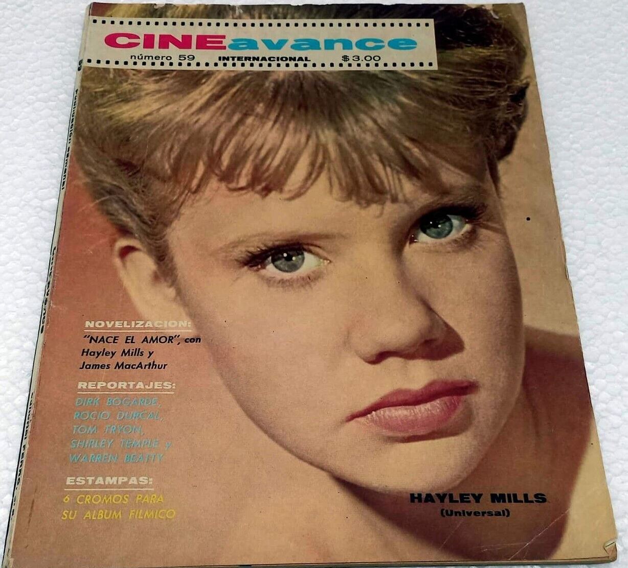 CINE AVANCE magazine side cover Issue 59  1965