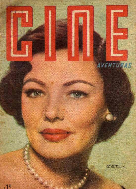 CINE AVENTURAS magazine side cover  1955