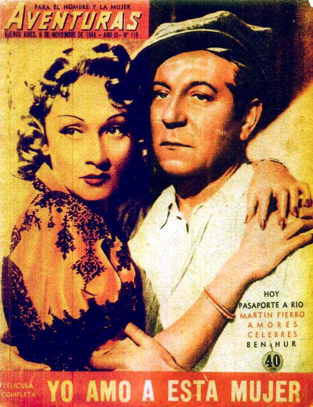 CINE AVENTURAS magazine side cover Issue 110 8 November 1948