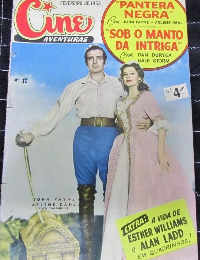 CINE AVENTURAS (Br) magazine side cover Issue 17 February 1953