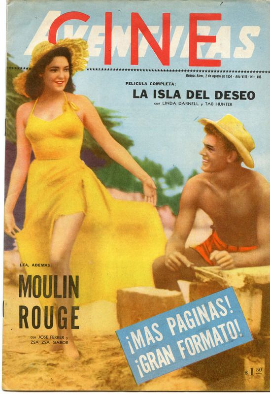CINE AVENTURAS magazine side cover 2 August 1954
