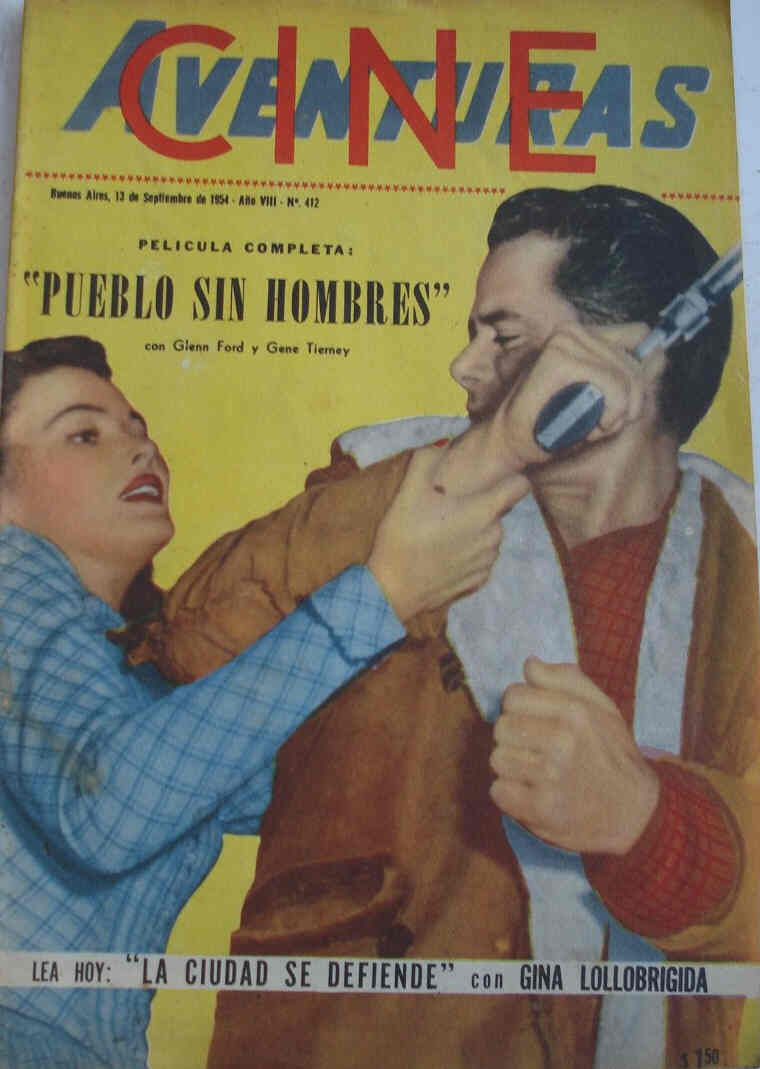 CINE AVENTURAS magazine side cover Issue 412 13 September 1954